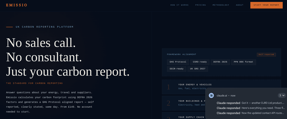 Emissio website